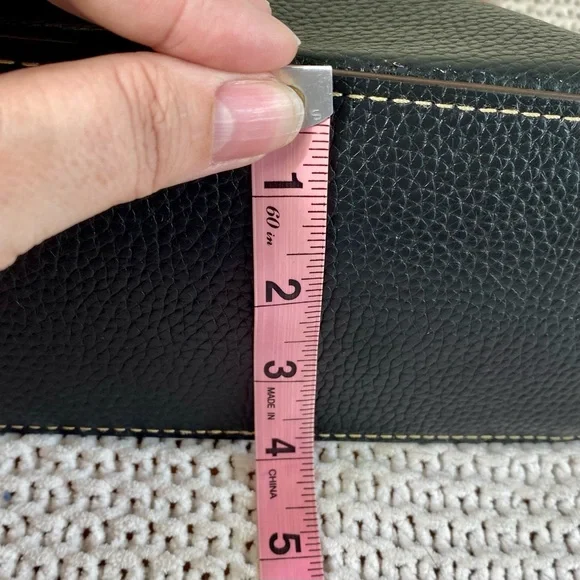 Dooney and Bourke Ruby Dome Black Leather Small Crossbody Bag - Picture 9 of 14